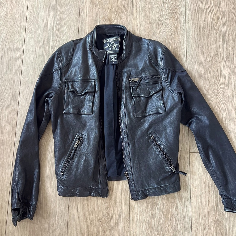 True Religion Men’s Leather Jacket